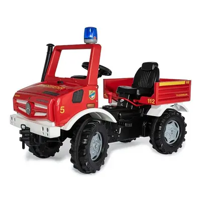 ROLLYTOYS Rolly Truck-Line hasičské šlapací auto Unimog s blikačkou