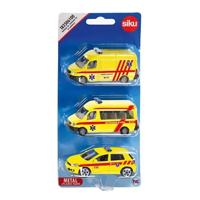 SIKU česká verze - set ambulance sada 3 aut