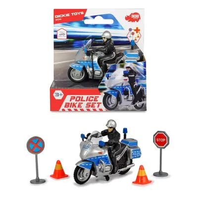 Policejní motocykl 10 cm s přísl.