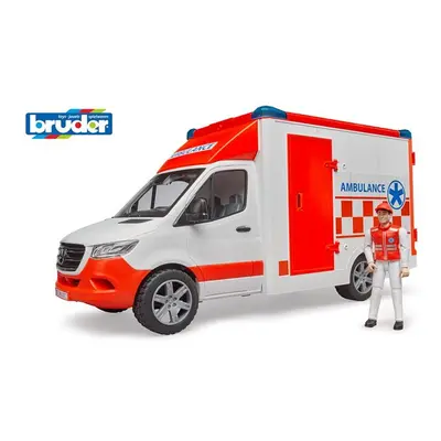 BRUDER Záchranná auta - MB Sprinter ambulance s řidičem