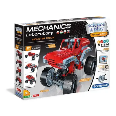 CLEMENTONI Mechanická laboratoř - Monster truck, 10 modelů, 200 dílků