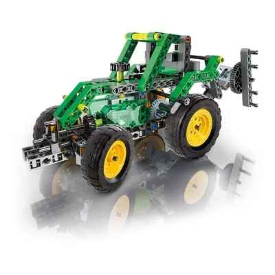 CLEMENTONI Mechanická laboratoř - Farmářský traktor, 10 modelů, 200 dílků