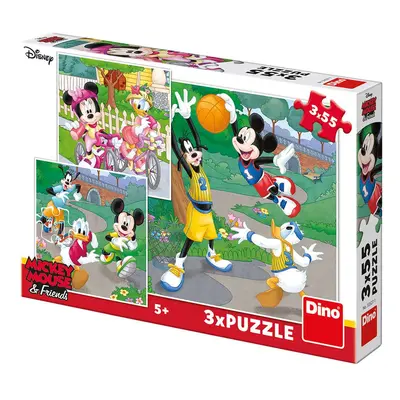 Dino WD Mickey a Minnie sportovci 3x55D