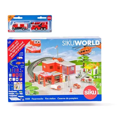 SIKU World - požární stanice s hasičskými auty