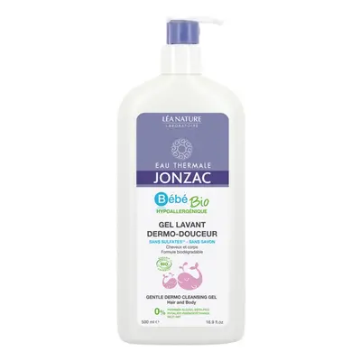 JONZAC Bébé Bio Dětský čisticí gel na vlasy a tělo 500 ml