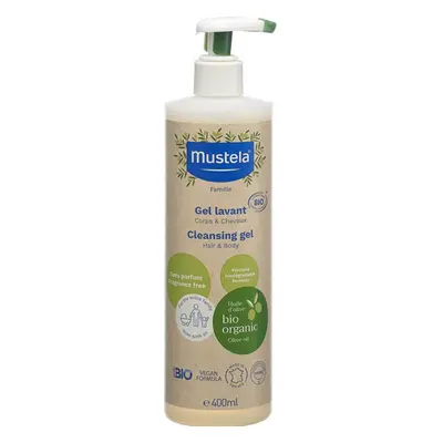 Mustela Organic čisticí tělový a vlasový gel 400 ml