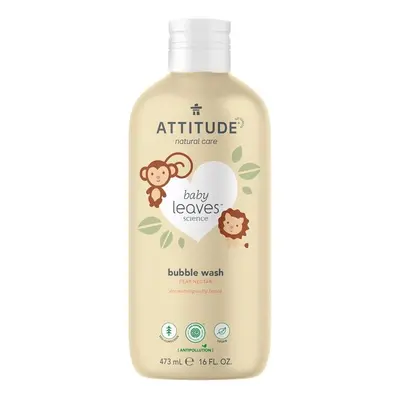 ATTITUDE Baby leaves Dětská pěna do koupele s vůní hruškové šťávy 473 ml