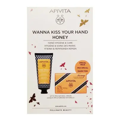 Apivita Honey krém na ruce 50 ml + Honey mýdlo v kostce 125 g