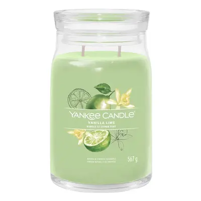 Yankee Candle Signature Vanilla Lime vonná svíčka 567 g