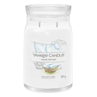 Yankee Candle Signature Clean Cotton vonná svíčka 567 g