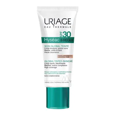 URIAGE Hyséac 3-Regul matující krém proti černým tečkám tónovaný SPF30 40 ml