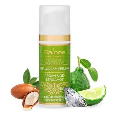 Saloos bio královský peeling Argan & Q10 Bergamot 50 ml