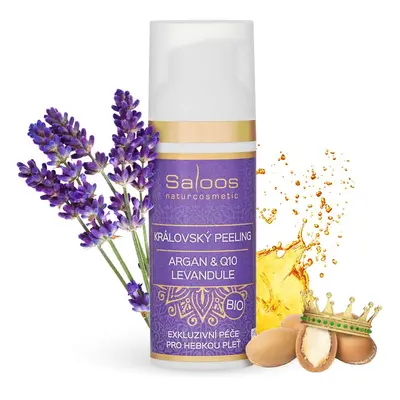 Saloos bio královský peeling Argan & Q10 Levandule 50 ml