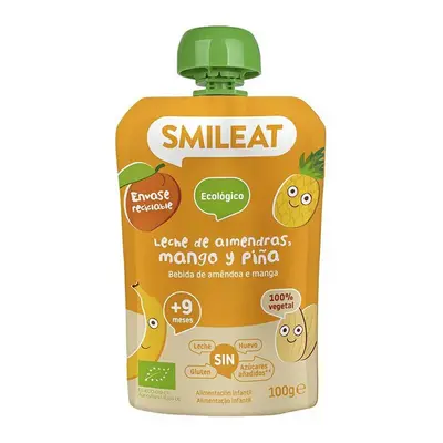 SMILEAT BIO kapsička mandlové mléko, jablko, ananas, mango a banán 9m+ 100g