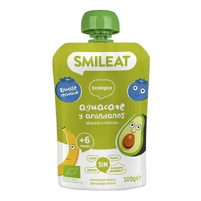 SMILEAT BIO kapsička jablko, banán, avokádo a borůvky 6m+ 100g