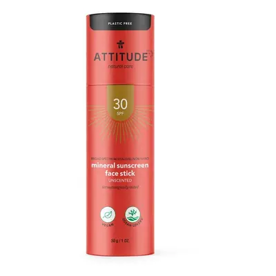 Attitude 100% minerální ochranná tyčinka na obličej a rty SPF30 bez vůně 30 g