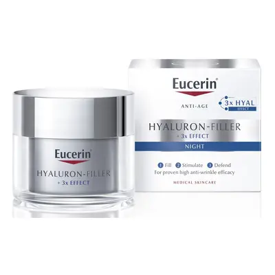 EUCERIN Hyaluron-Filler + 3 x Effect noční krém 50 ml