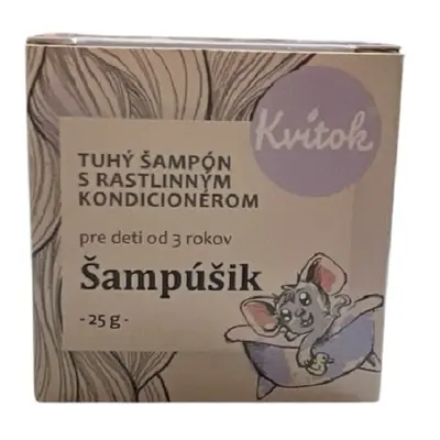 KVITOK Tuhý šampón Šampúšik pro děti 25 g