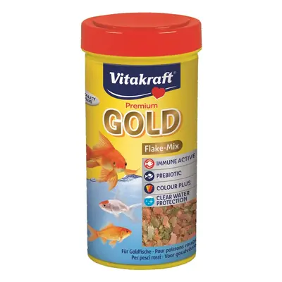 Vitakraft Kompletní krmivo pro akvarijní ryby Premium Gold Flake-Mix 250 ml