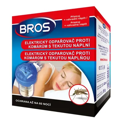 Bros odpařovač elektrický proti komárům tekutá náplň 46 ml