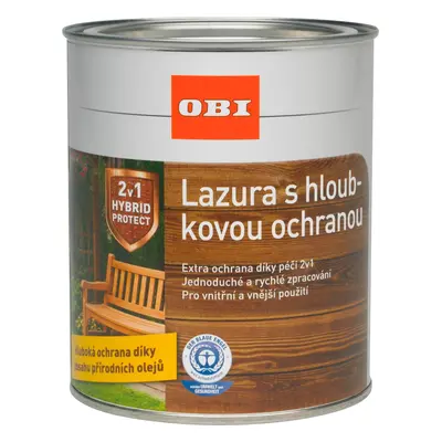 OBI Lazura s hloubkovou ochranou týk 750 ml