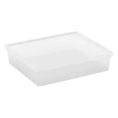 Kis Úložný box s víkem C Transparent Flat, 9 x 40 x 34 cm