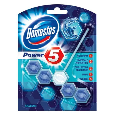 Domestos Power 5 Ocean WC tuhý blok, 55 g