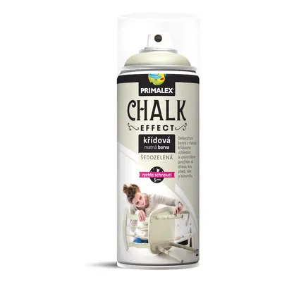 Primalex Křídová matná barva ve spreji Chalk Effect šedozelená 400 ml