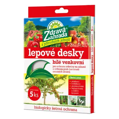 Zdravá zahrada Bílé lepové desky exteriérové 5 ks