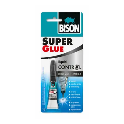 BISON Sekundové lepidlo SUPER GLUE CONTROL, 3 g