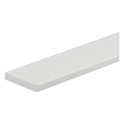 Arcansas Plochý profil PVC bílý matný 30 x 3 x 1000 mm