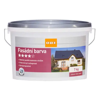 OBI Fasádní akrylátová barva bílá 7 kg