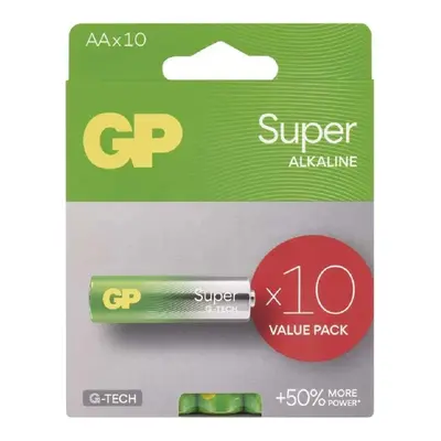 GP Alkalická baterie Super Alkaline AA (LR6), 10 ks