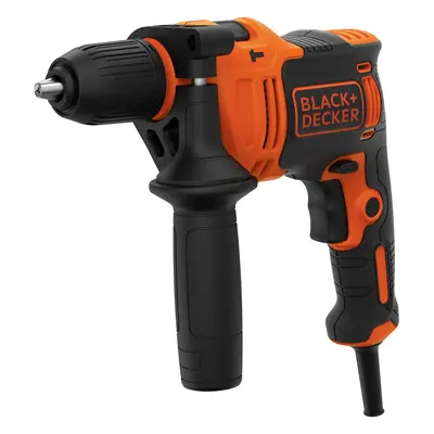 Black+Decker Příklepová vrtačka 1stupňová BEH710-QS, 710W vč. příslušenství