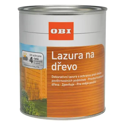 OBI Lazura na dřevo mahagon 750 ml