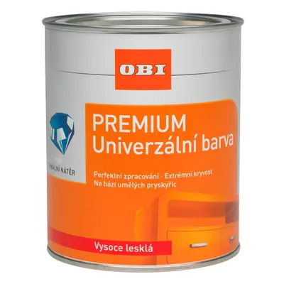 OBI Premium Univerzální barva vysoký lesk čokoládově hnědý 375 ml