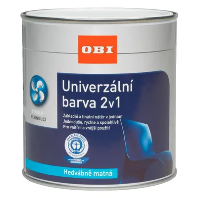 OBI 2v1 Univerzální barva matná čistě bílá 500 ml