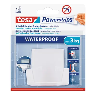 tesa Samolepicí dvojháček Powerstrips bílá, 6 x 3,22 x 6,67 cm