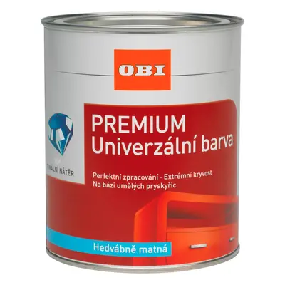 OBI Premium Univerzální barva hedvábně matný čokoládově hnědý 375 ml