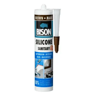 BISON Silikon sanitární SILICONE SANITARY hnědý, 280 ml