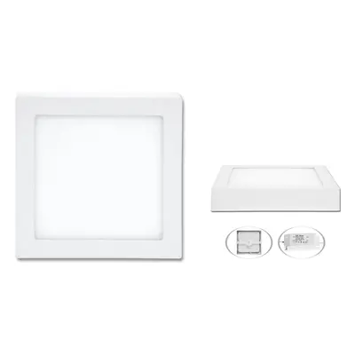 Ecolite LED přisazené svítidlo RAFA 2 bílé 225 x 225 x 30 mm