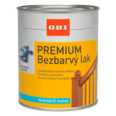 OBI Premium Bezbarvý lak hedvábně matný 375 ml