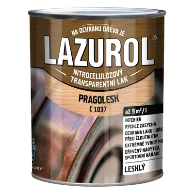 Lazurol Nitrocelulózový lak na dřevo Pragolesk C1037 lesklý 750 ml