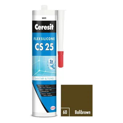 Ceresit Sanitární silikon CS 25 Balibrown, 280 ml