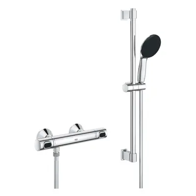 Grohe Sprchový set Precision Flow s termostat. baterií, 1 proud, chrom