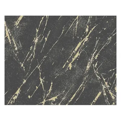 A.S. Creation Vliesová tapeta Casual Living Stone Black Gold Grey 10,05 x 0,53 m