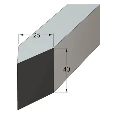 Spálenský Kolík zahradnický borovice/smrk, 40 x 25 x 1900 mm