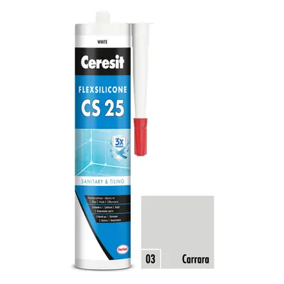 CERESIT CS 25 Sanitární silikon 03 Carrara 280 ml