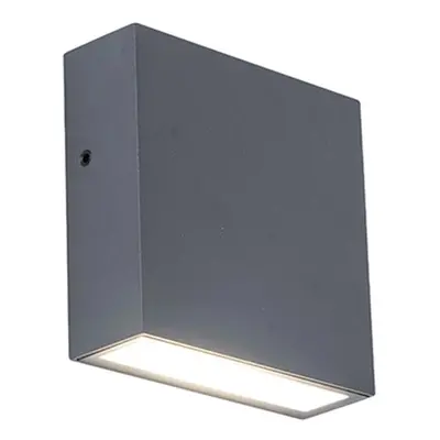 LUTEC LED nást. svítidlo GEMINI FX tm. šedé 9,5W 750lm 4000K IP54 38x110x110mm