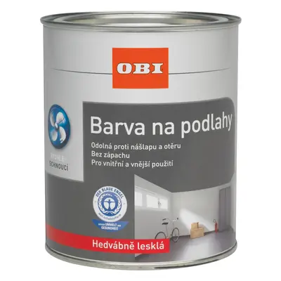 OBI Nátěr na podlahy hedvábně lesklý betonově šedá 2,5 l